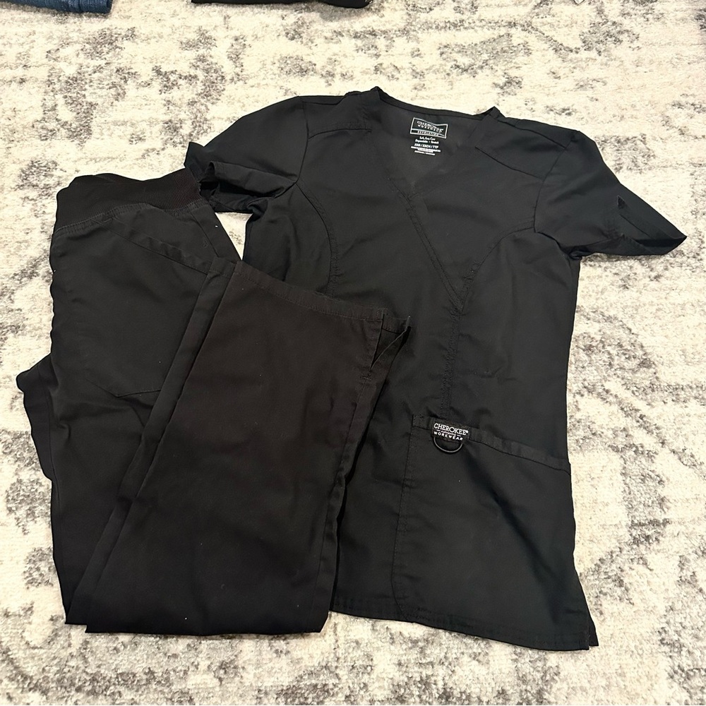 Cherokee Black Scrub Set XXS TTP